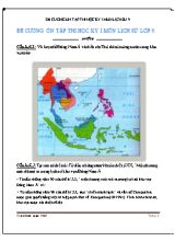 Đề cương ôn tập thi học kì I Lịch sử lớp 9